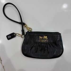 Coach Black Wristlet NWOT